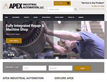 Tablet Screenshot of apexindustrialautomation.com